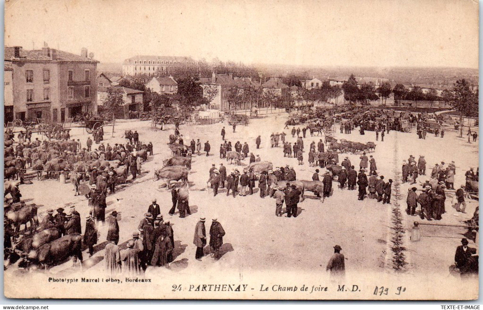 79 PARTHENAY - Vue Generale Sur Le Champ De Foire. - Parthenay