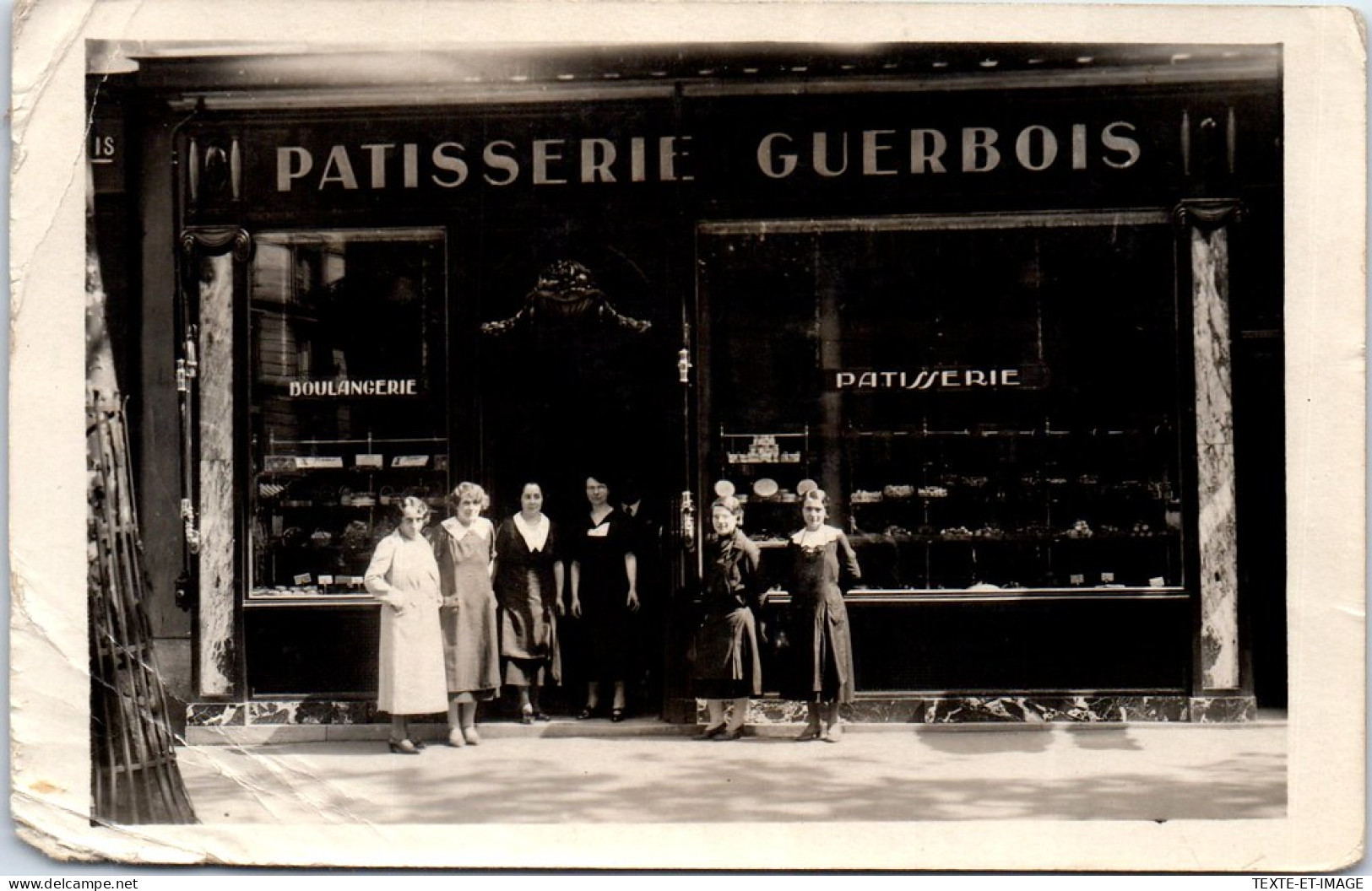 75006 PARIS - CARTE PHOTO - Patisserie GUERBOIS 53r De Sevres (etat) - Distretto: 06