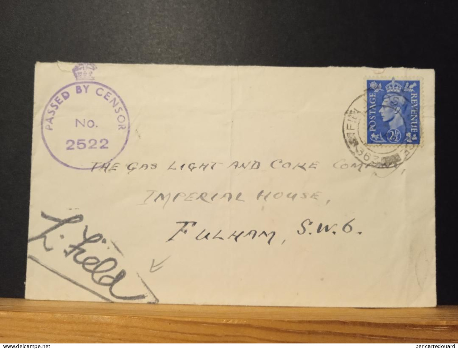 GB,  Passed By Censor 2522, FPO 363 Sans Bloc Dateur - Lettres & Documents