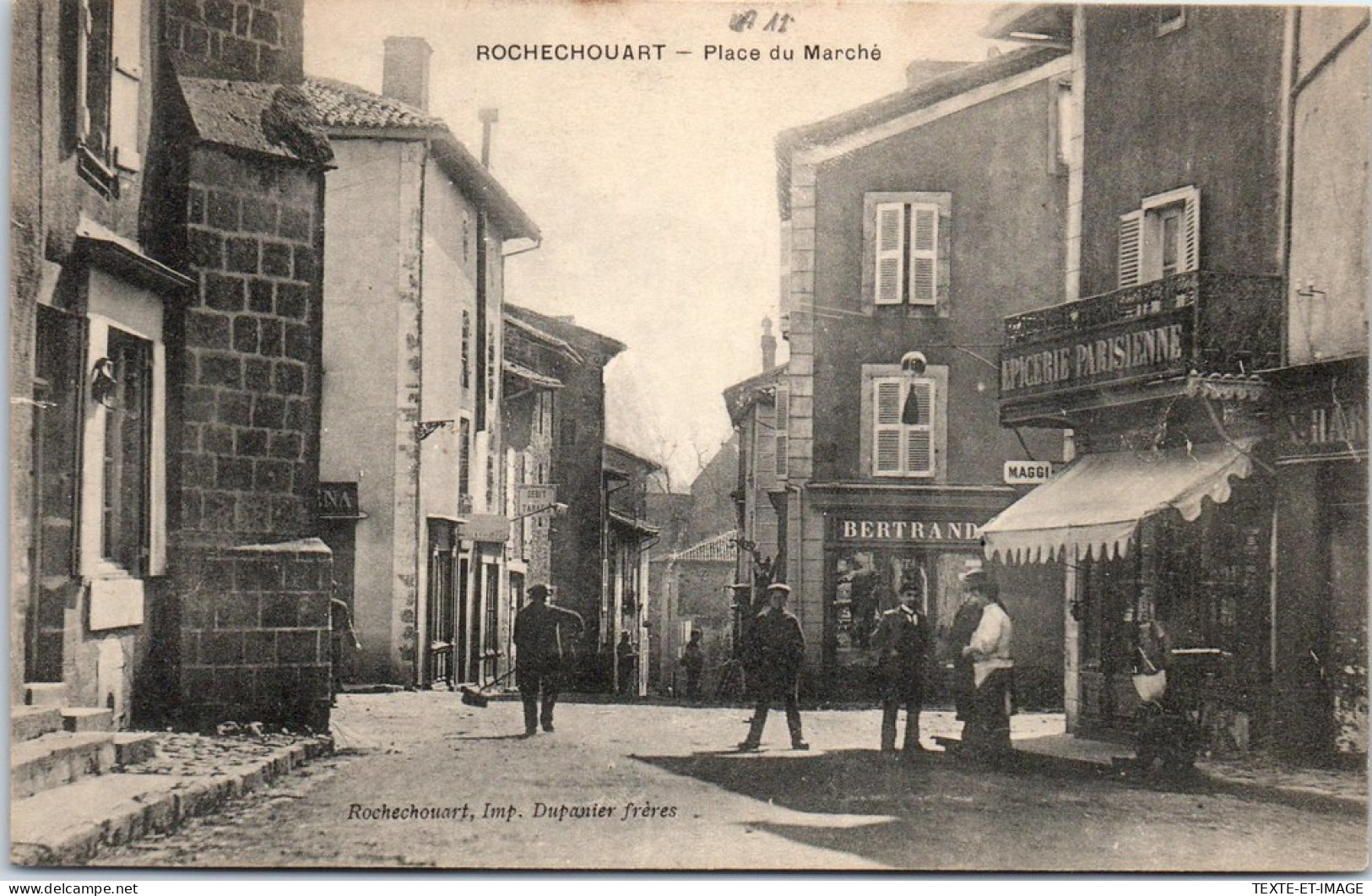 87 ROCHECHOUART - La Place Du Marche  - Other & Unclassified