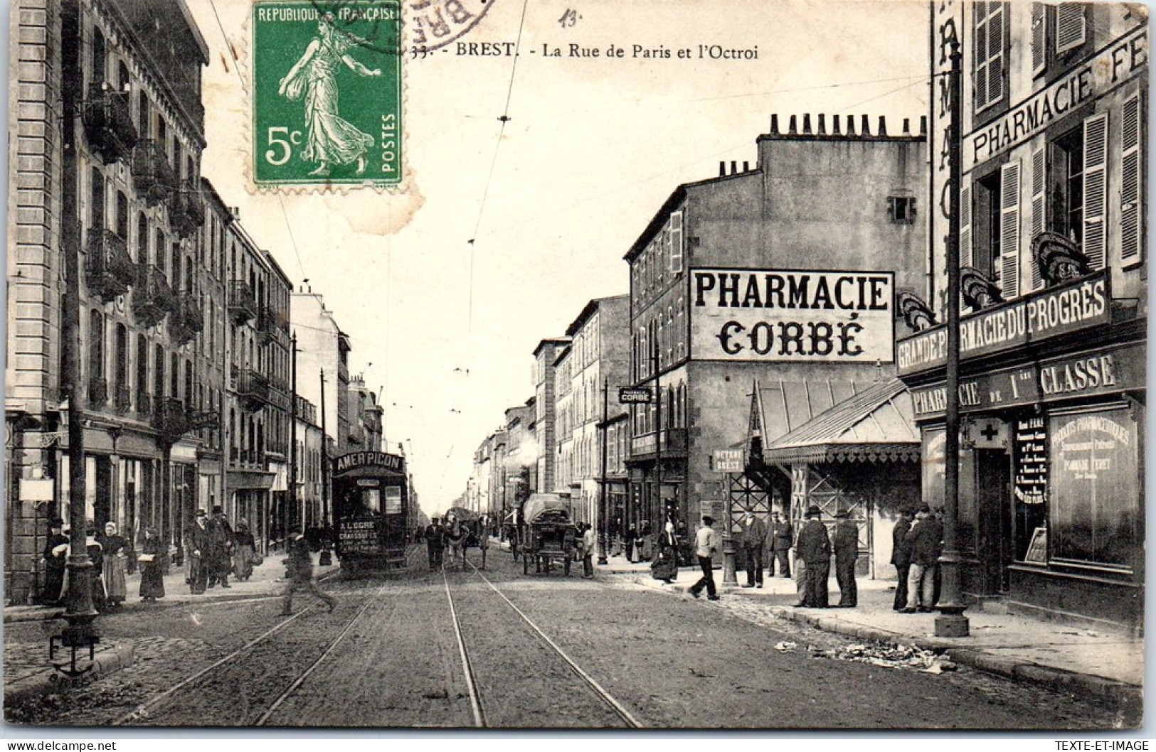 29 BREST - La Rue De Paris Et L'octroi  - Brest