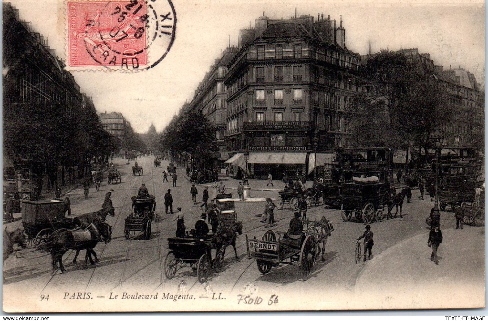 75010 PARIS - Le Boulevard Magenta.  - Arrondissement: 10