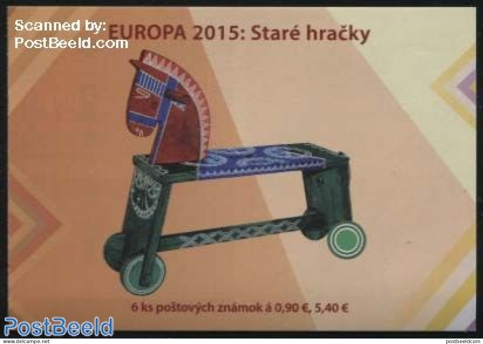 Slovakia 2015 Europa, Old Toys Booklet, Mint NH, History - Nature - Various - Europa (cept) - Horses - Stamp Booklets .. - Unused Stamps