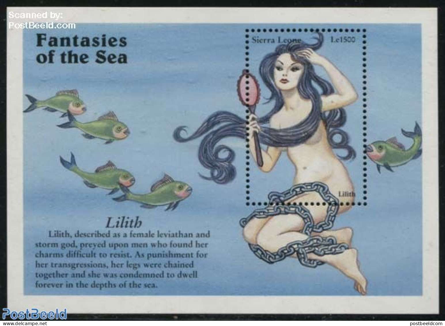 Sierra Leone 1996 Lilith S/s, Mint NH, Art - Fairytales - Märchen, Sagen & Legenden