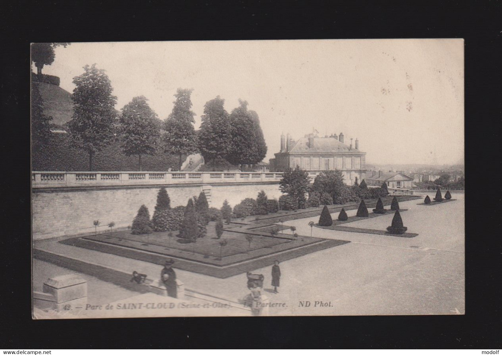 CPA - 92 - Parc De Saint-Cloud - Le Parterre - Animée - Circulée En 1916 - Saint Cloud