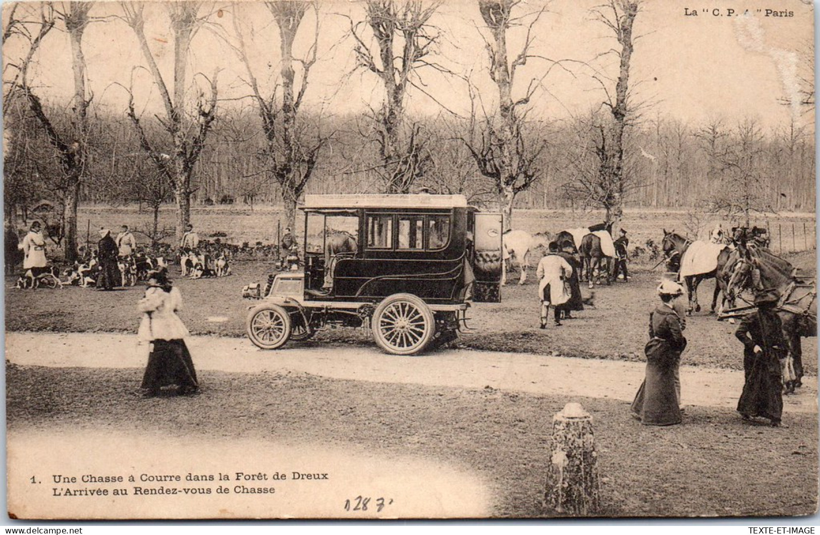 28 DREUX - L'arrivee Au Rendez Vous De Chasse  - Dreux