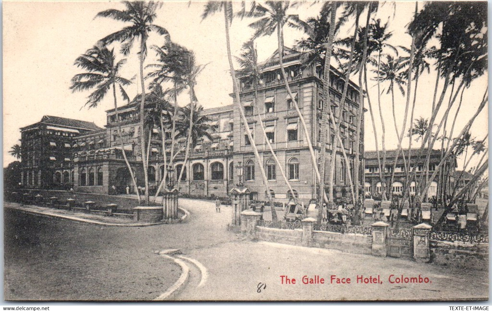 CEYLAN - COLOMBO - The Galle Face Hotel  - Sri Lanka (Ceylon)