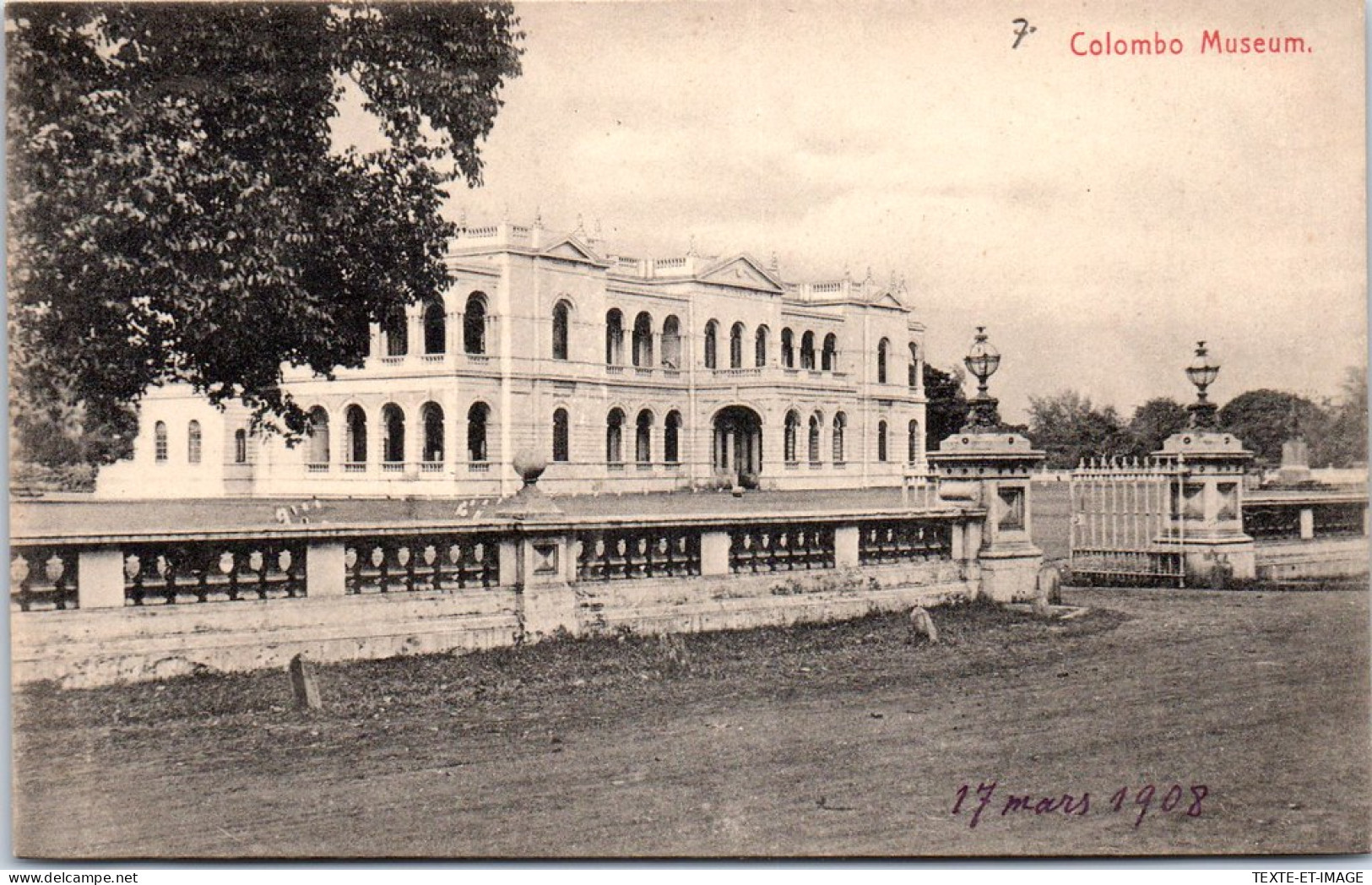 CEYLAN - COLOMBO - The Museum  - Sri Lanka (Ceylon)