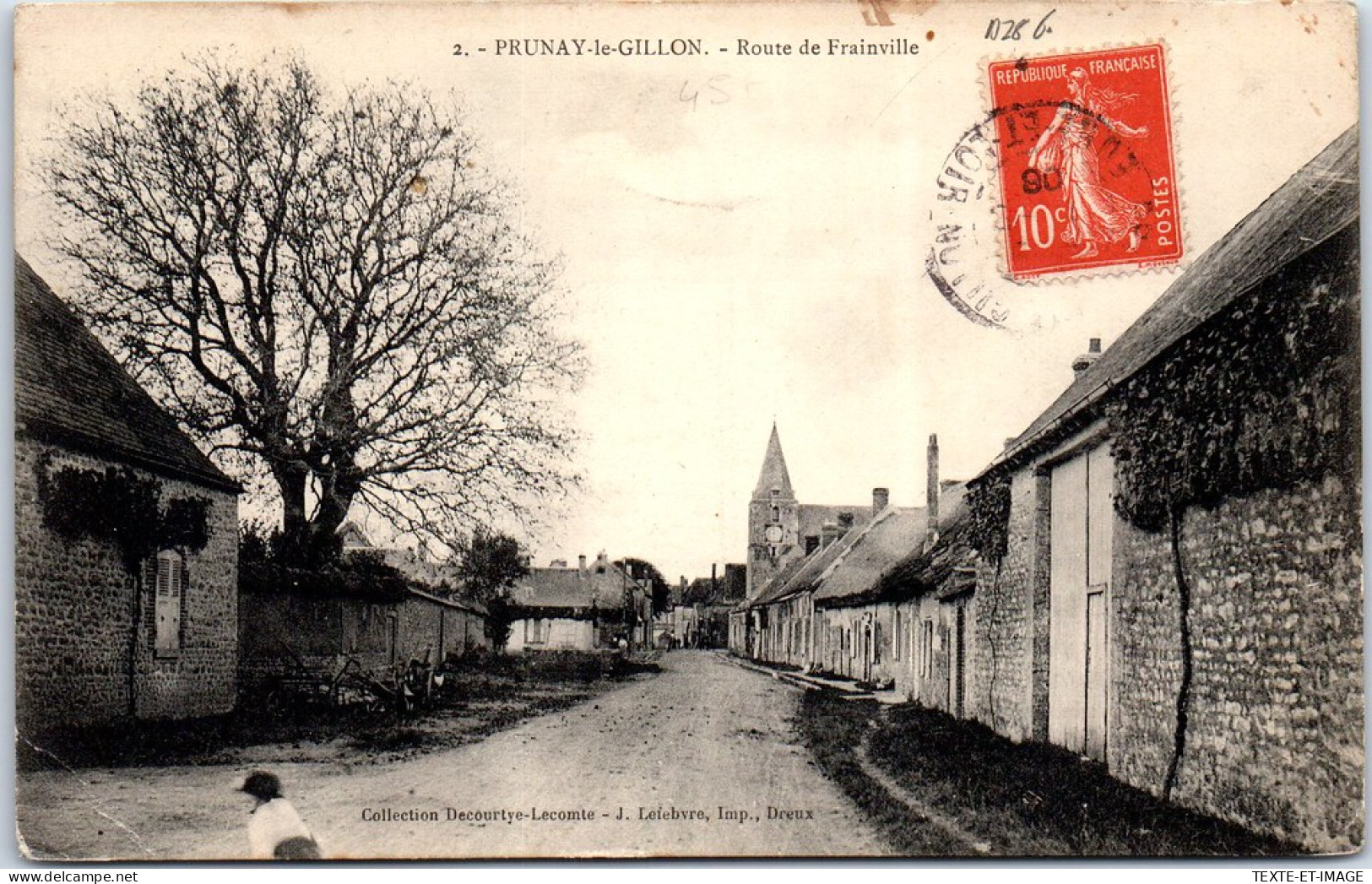 28 PRUNAY LE GILLON - La Route De Frainville. - Otros & Sin Clasificación