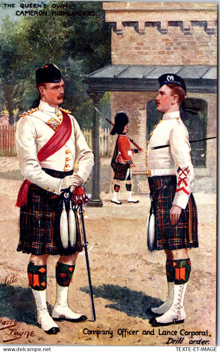 GRANDE BRETAGNE - Officer & Caporal Cameron Highlanders. - Other & Unclassified
