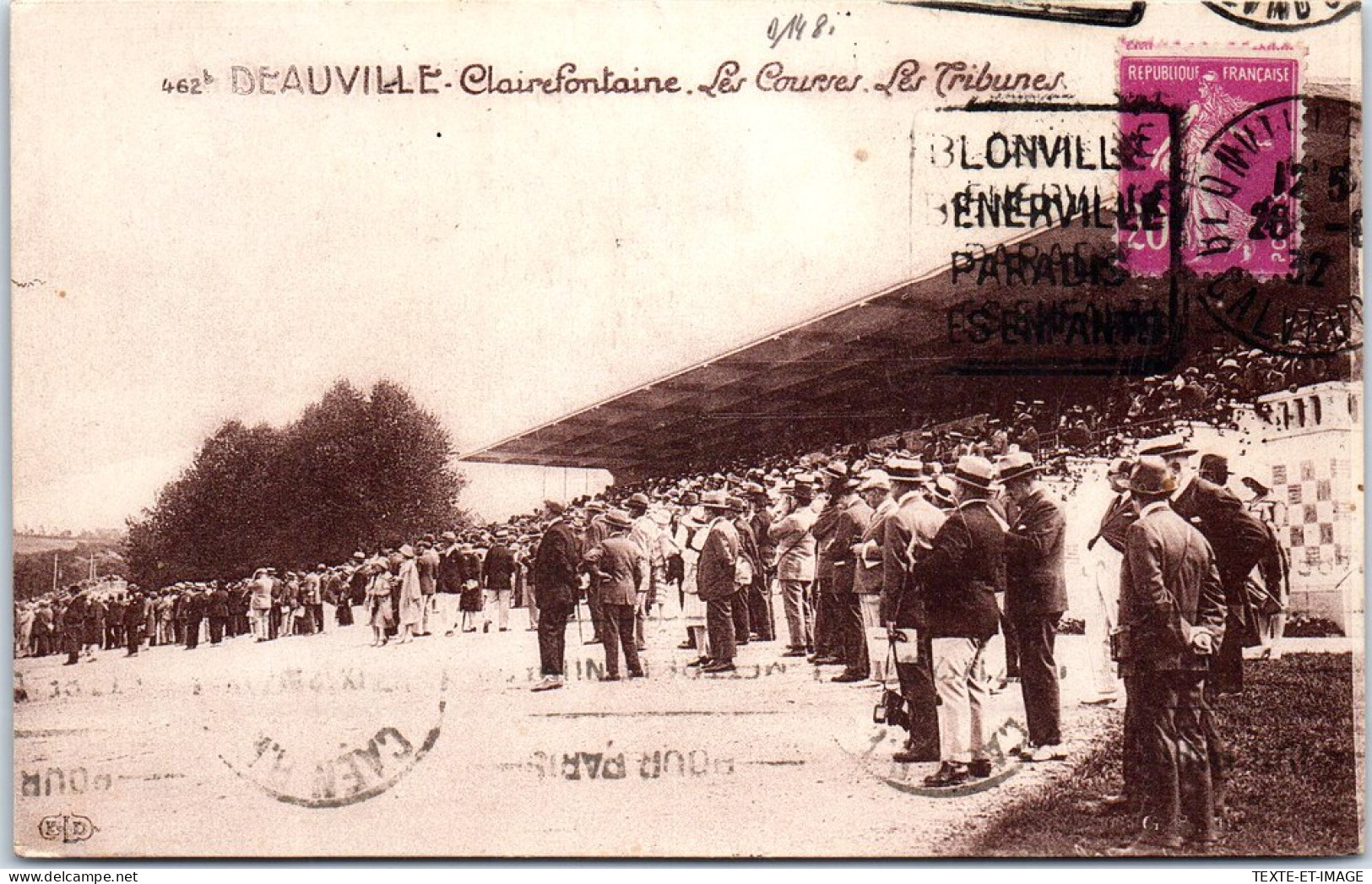14 DEAUVILLE - Les Courses, Vue Sur Les Tribunes. - Deauville