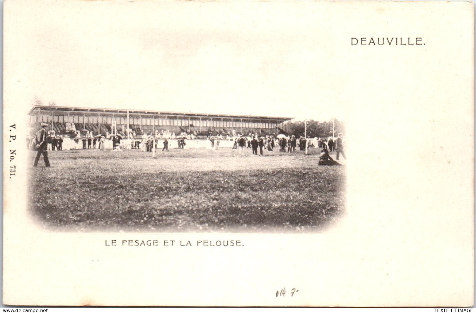 14 DEAUVILLE SUR MER - Le Pesage Et La Pelouse. - Deauville