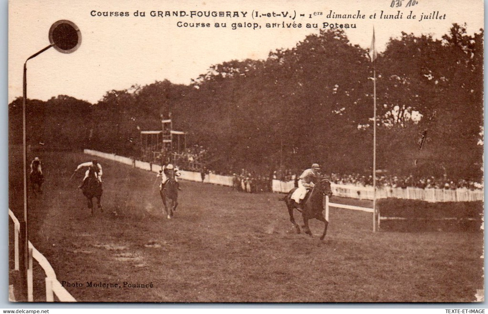 35 GRAND FOUGERAY - Course Au Galop, Arrivee Au Poteau  - Other & Unclassified