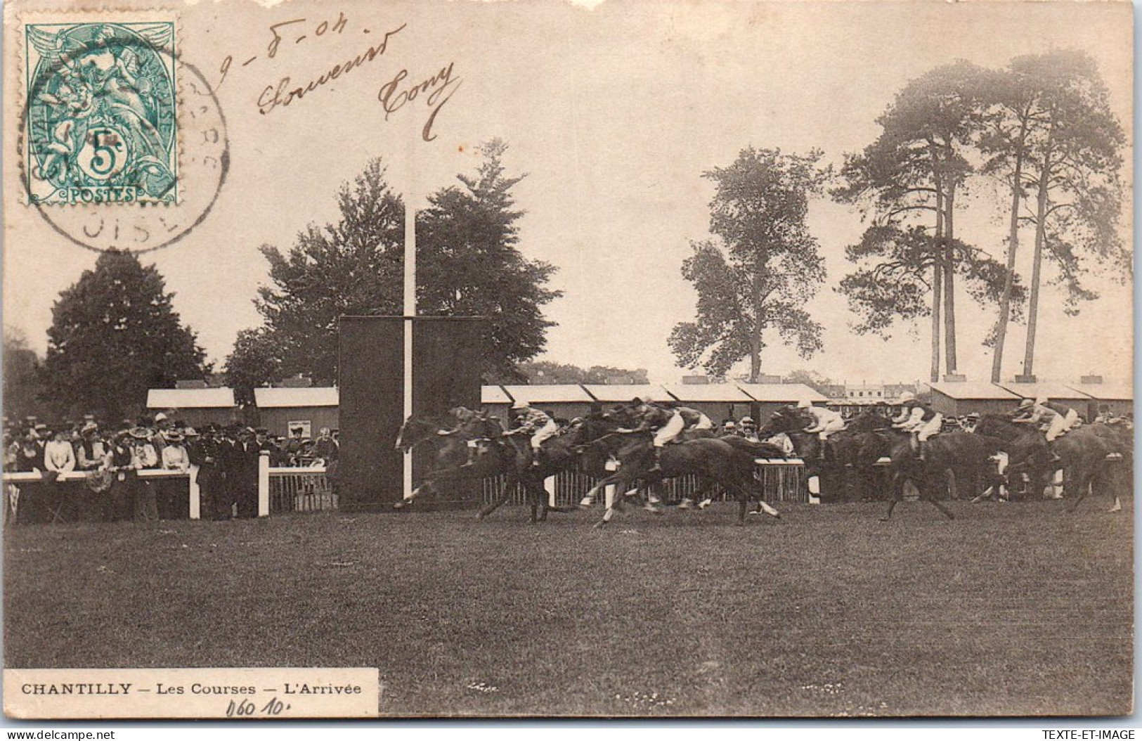 60 CHANTILLY - Les Courses, L'arrivee. - Chantilly