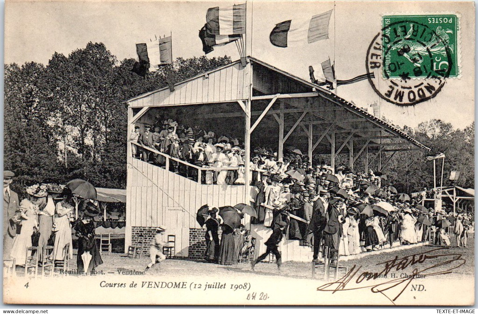 41 VENDOME - Les Courses Du 12 Juillet 1908  - Vendome