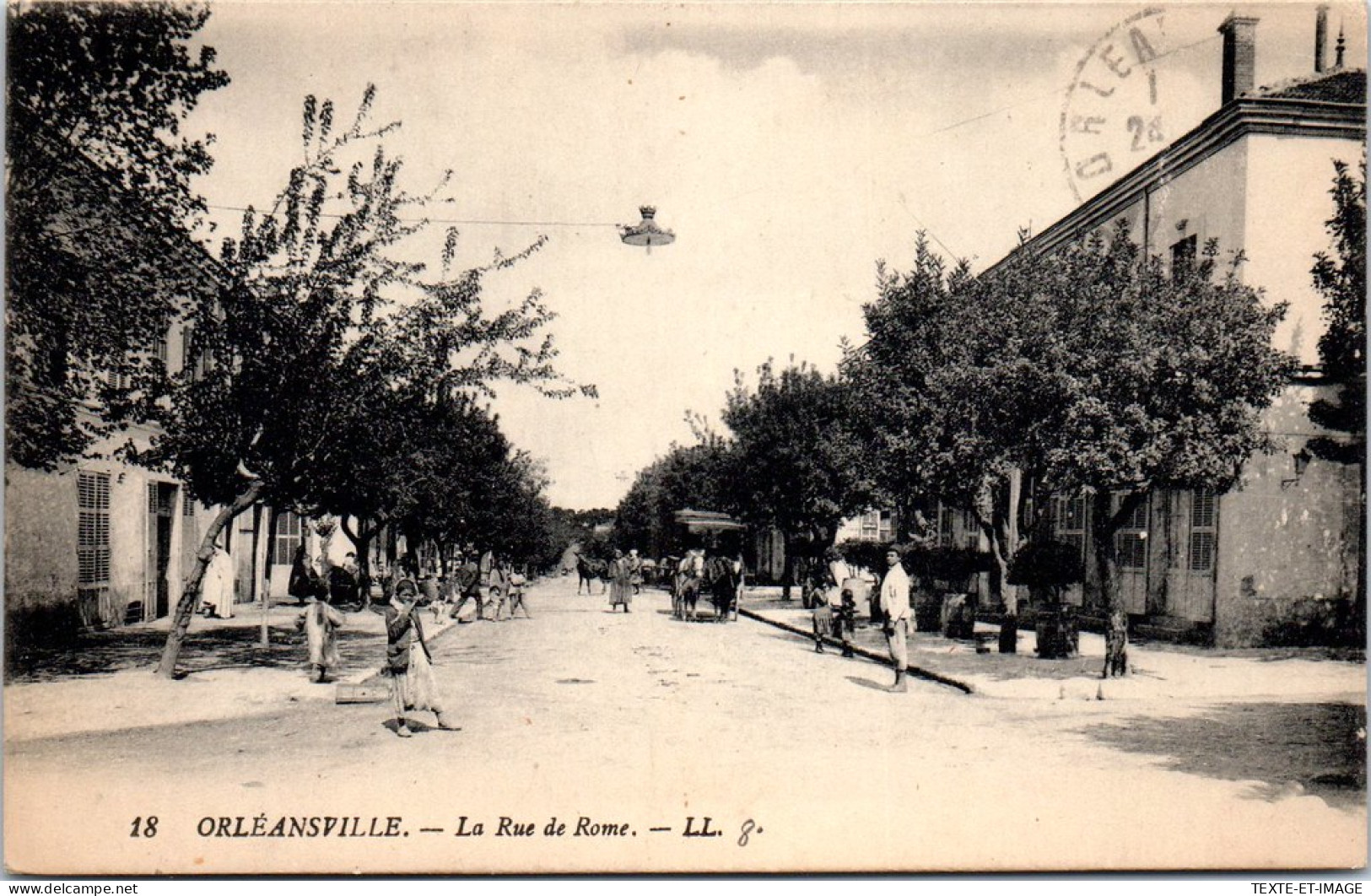 ALGERIE - ORLEANSVILLE - La Rue De Rome  - Otros & Sin Clasificación