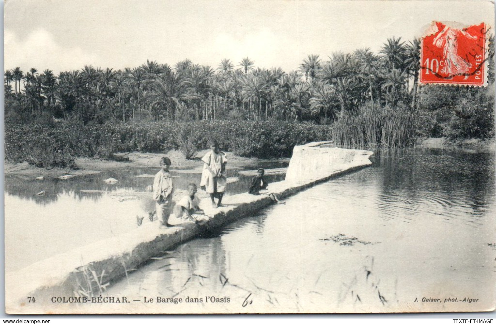 ALGERIE - COLOMB BECHAR - Le Barrage Dans L'oasis  - Other & Unclassified