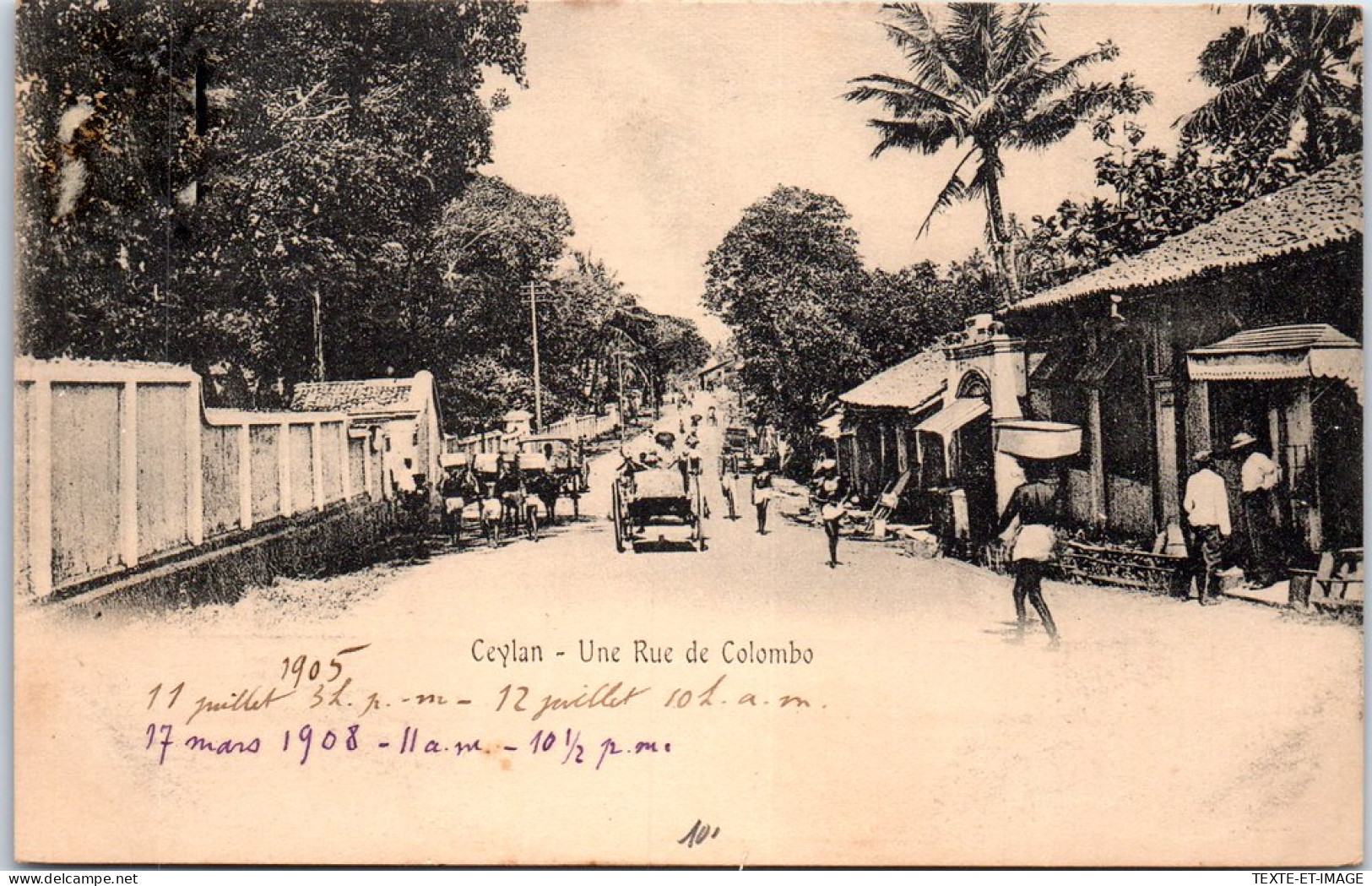 CEYLAN - Une Rue De COLOMBO. - Sri Lanka (Ceylon)
