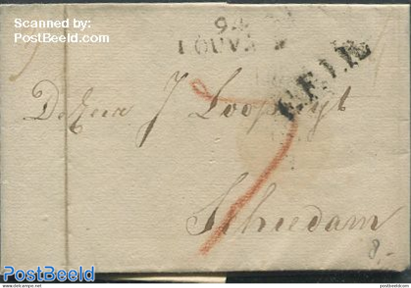 France 1810 Folding Letter To Schiedam, Postal History - Brieven En Documenten
