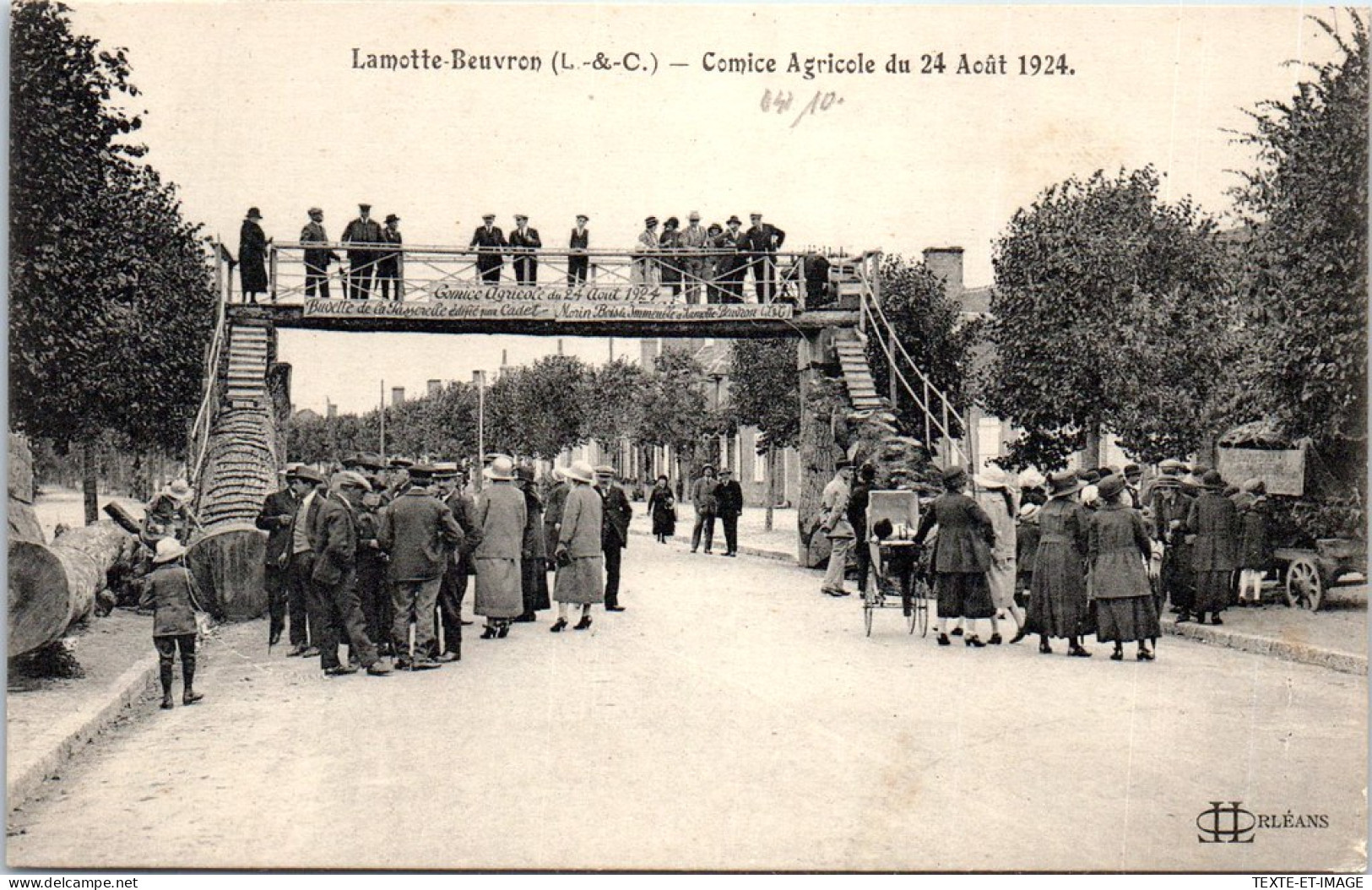 41 LAMOTTE BEUVRON - Comice Agricole 1924 - La Passerelle  - Lamotte Beuvron