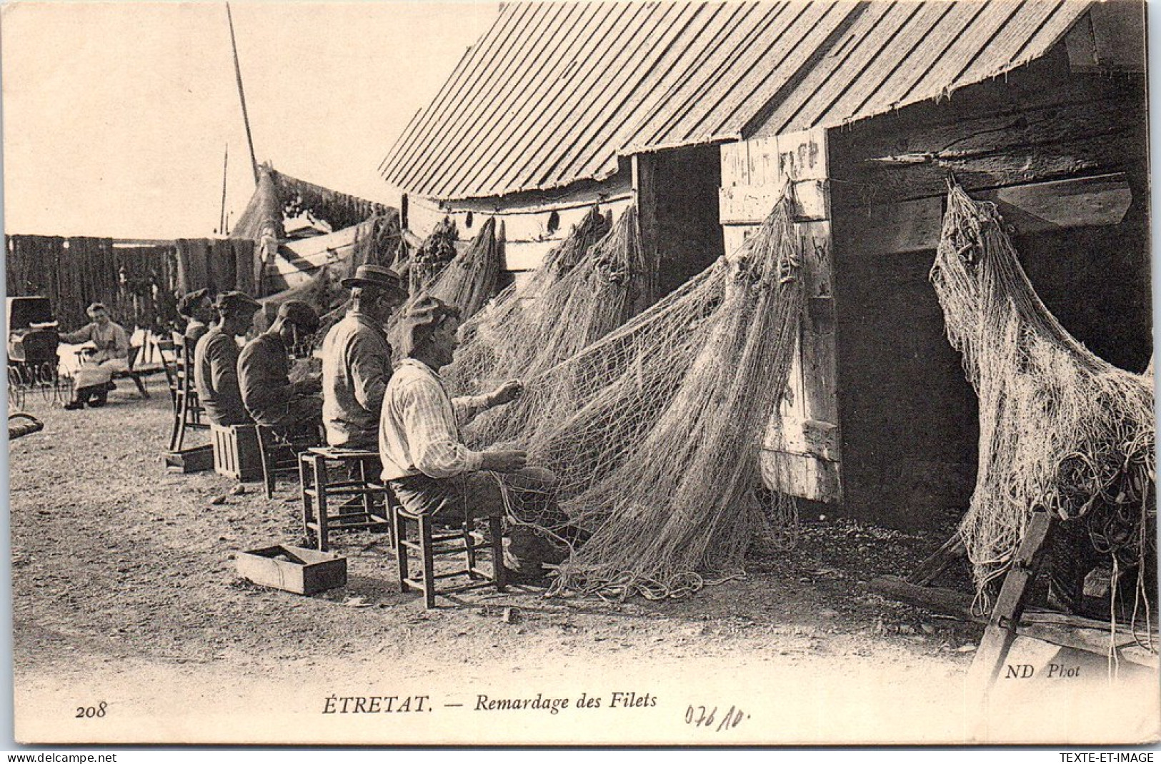 76 ETRETAT - Remardage Des Filets. - Etretat