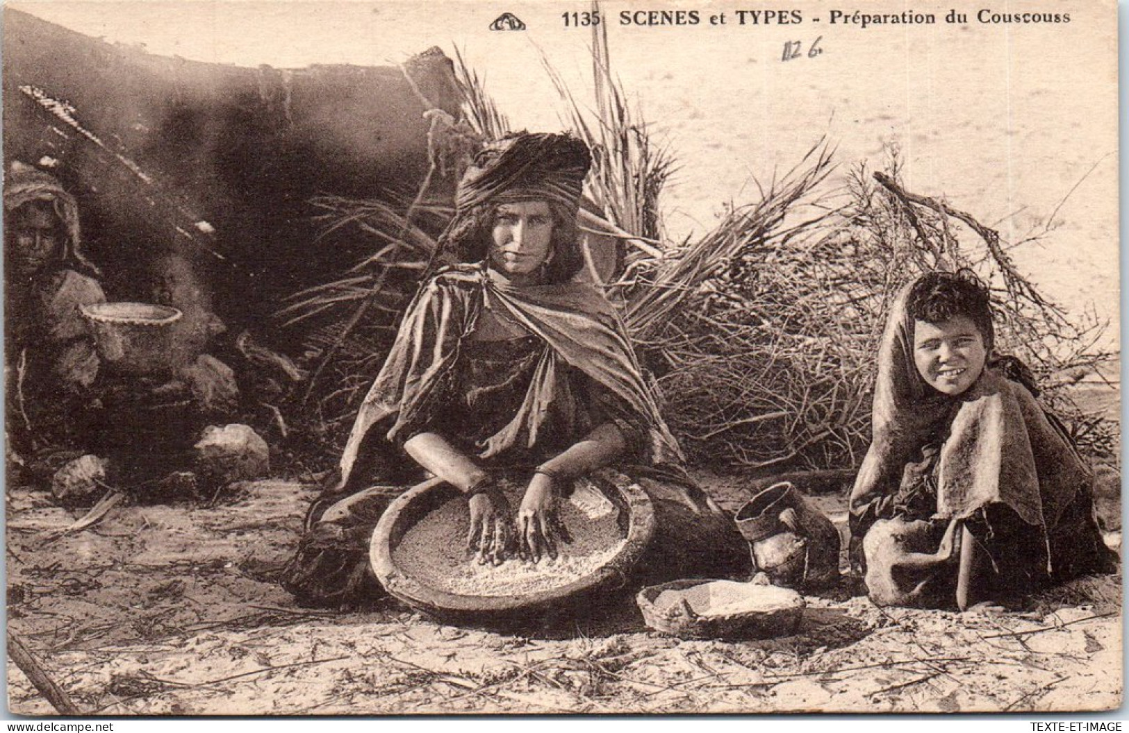 ALGERIE - Scenes Et Type - La Preparation Du Couscous  - Szenen