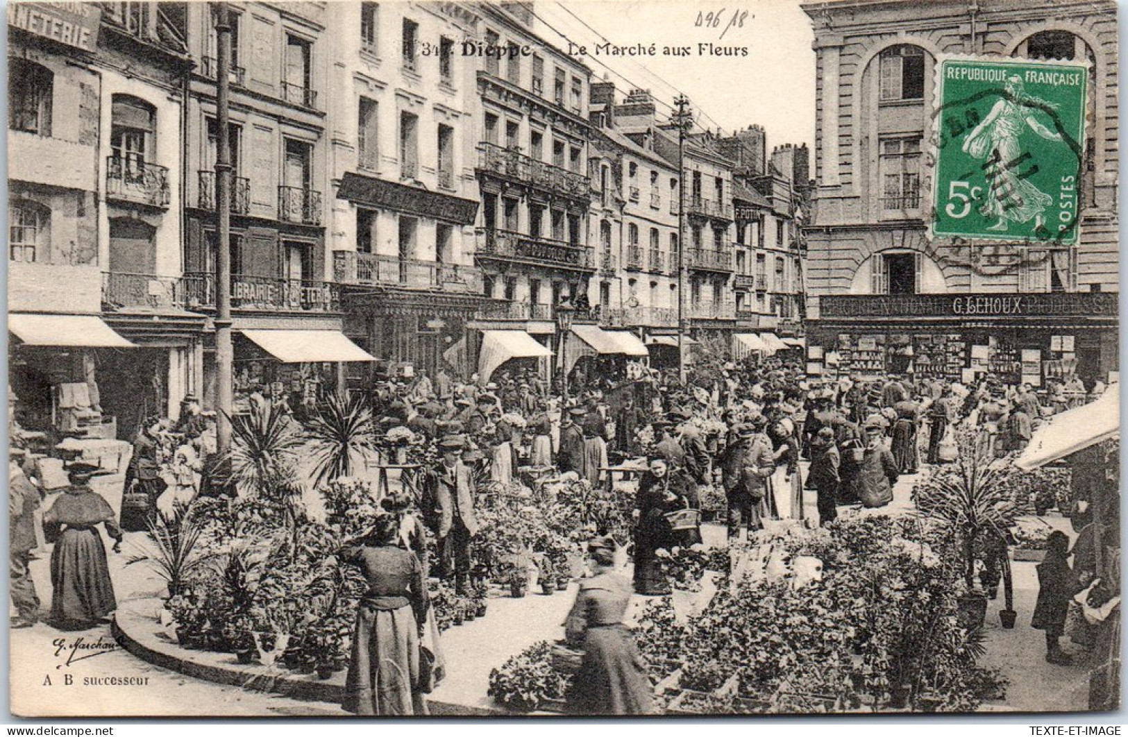 76 DIEPPE - Le Marche Aux Fleurs  - Dieppe