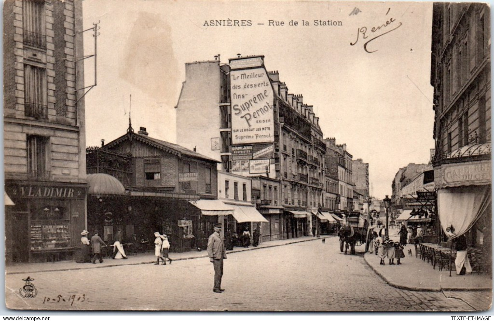 92 ASNIERES -- Vue Partielle De La Rue De La Station  - Asnieres Sur Seine
