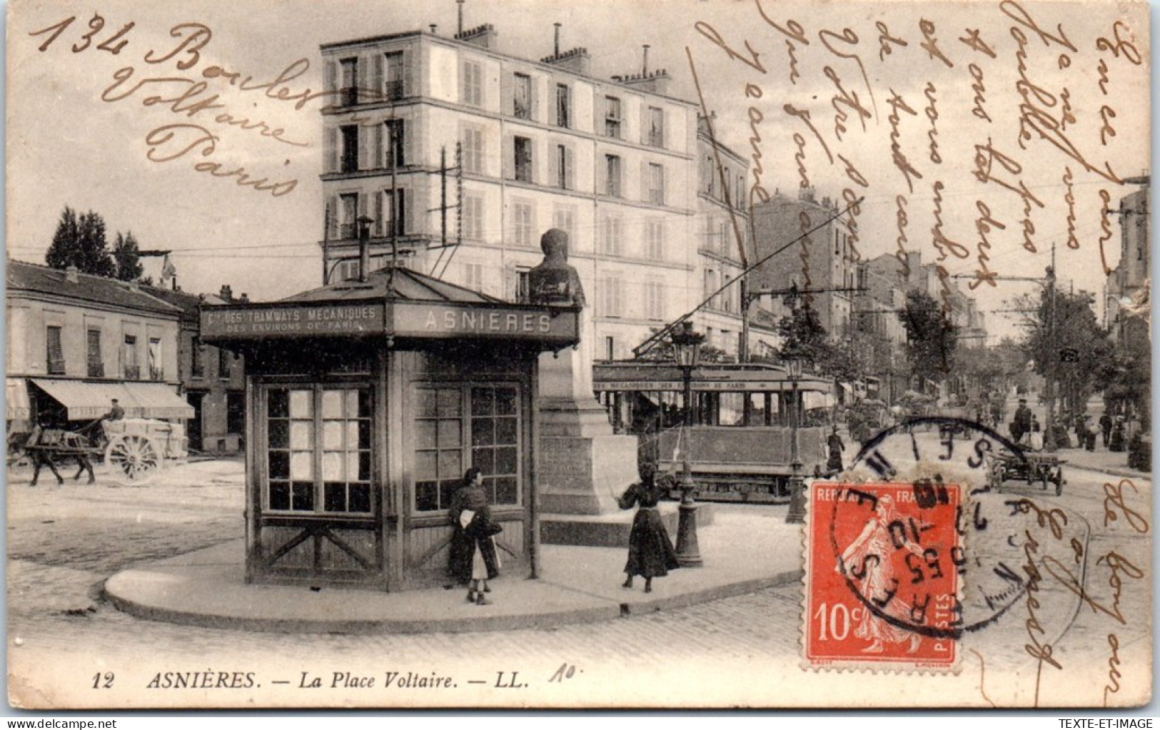 92 ASNIERES -- Vue De La Place Voltaire -  - Asnieres Sur Seine