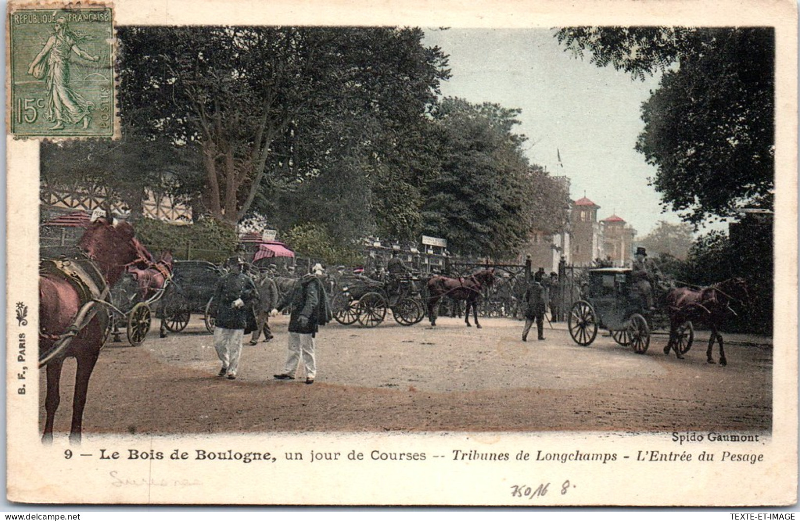 75016 PARIS - Tribunes De Longchamps, L'entree Du Pesage.  - Distrito: 16