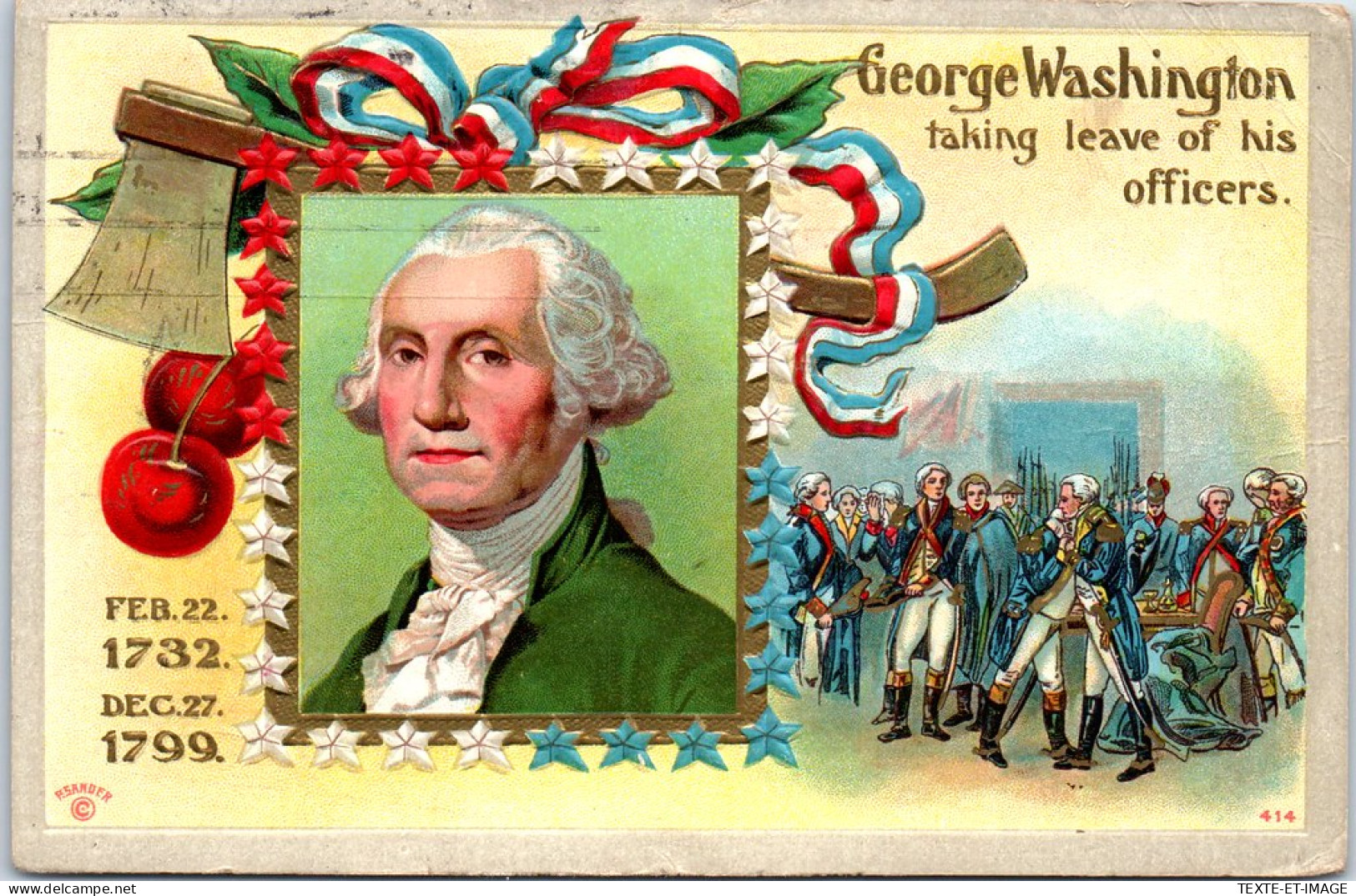ETATS UNIS - Carte Souvenir George Washington. - Otros & Sin Clasificación