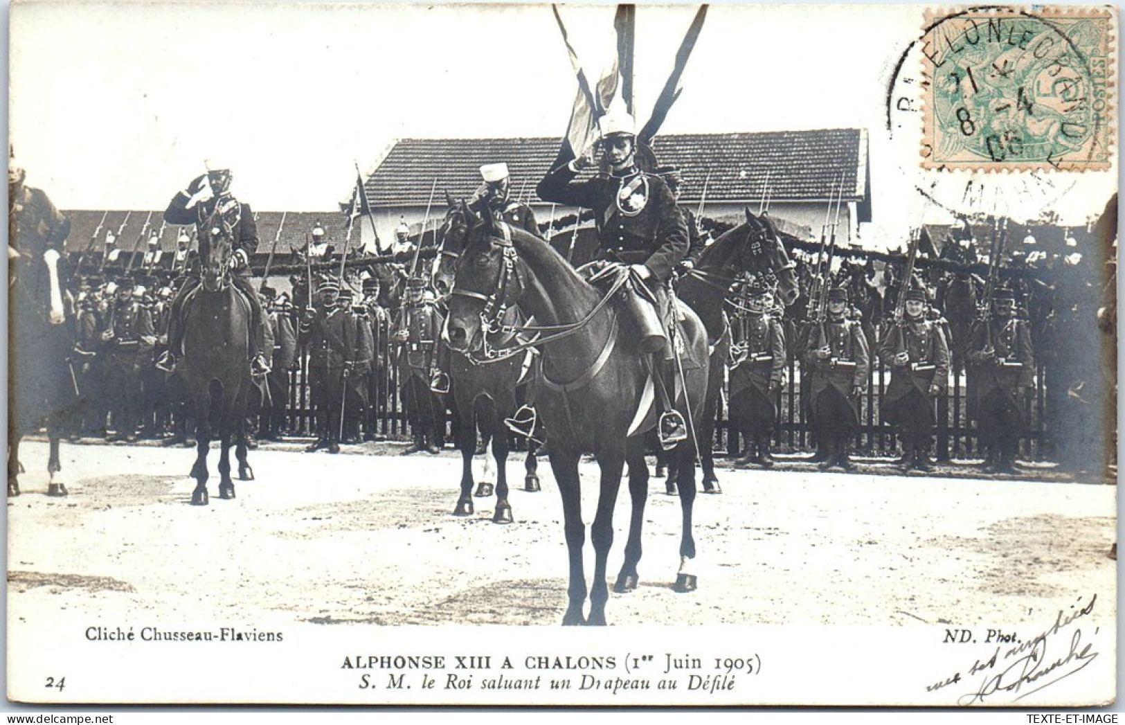 51 CHALONS SUR MARNE - Visite Du Roi Aphonse XIII D'Espagne. - Châlons-sur-Marne