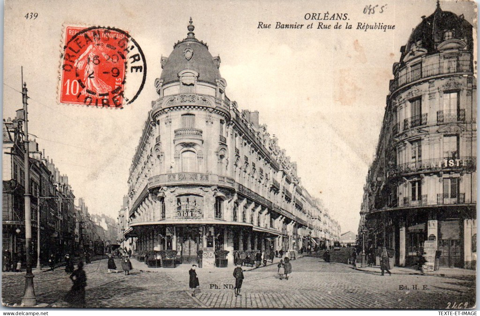 45 ORLEANS - Perspective Des Rues Bannier & Republique  - Orleans