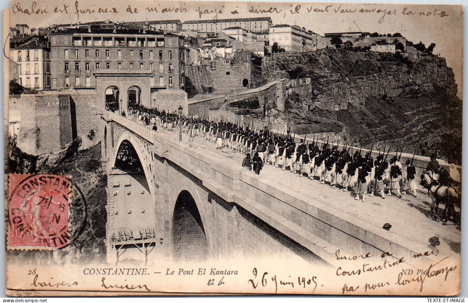 ALGERIE - CONSTANTINE - Le Pont El Kantara - Constantine