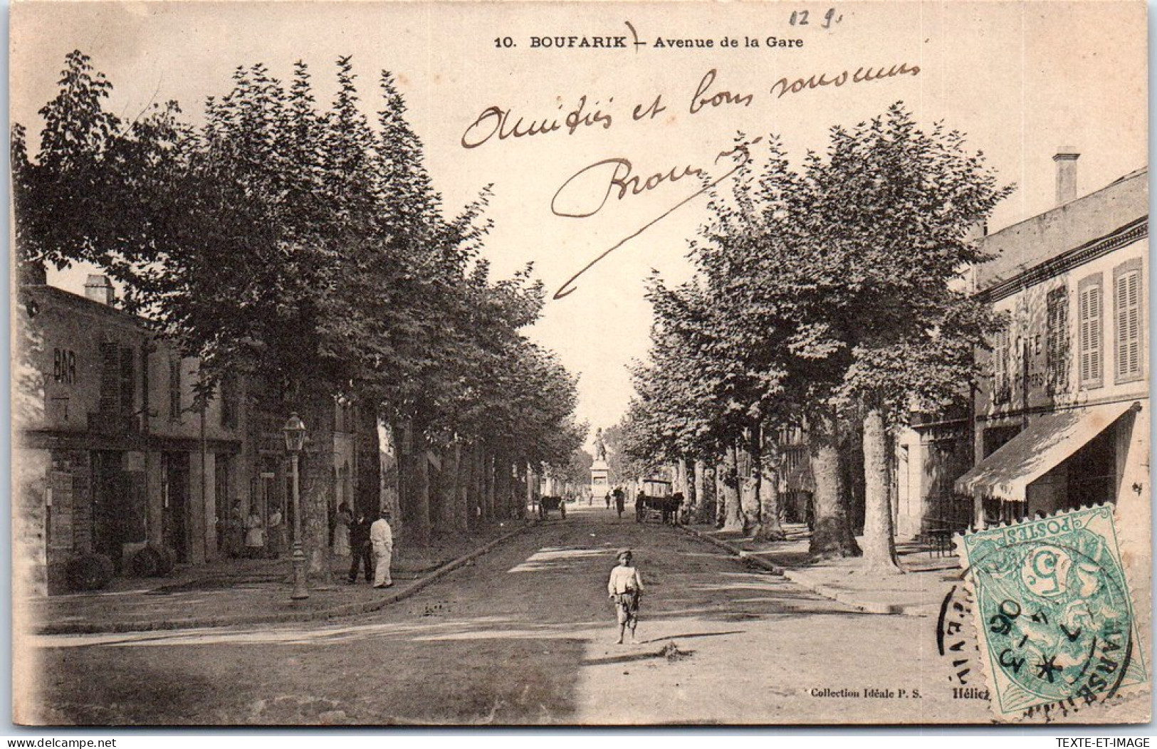 ALGERIE - BOUFARIK - Avenue De La Gare. - Other & Unclassified