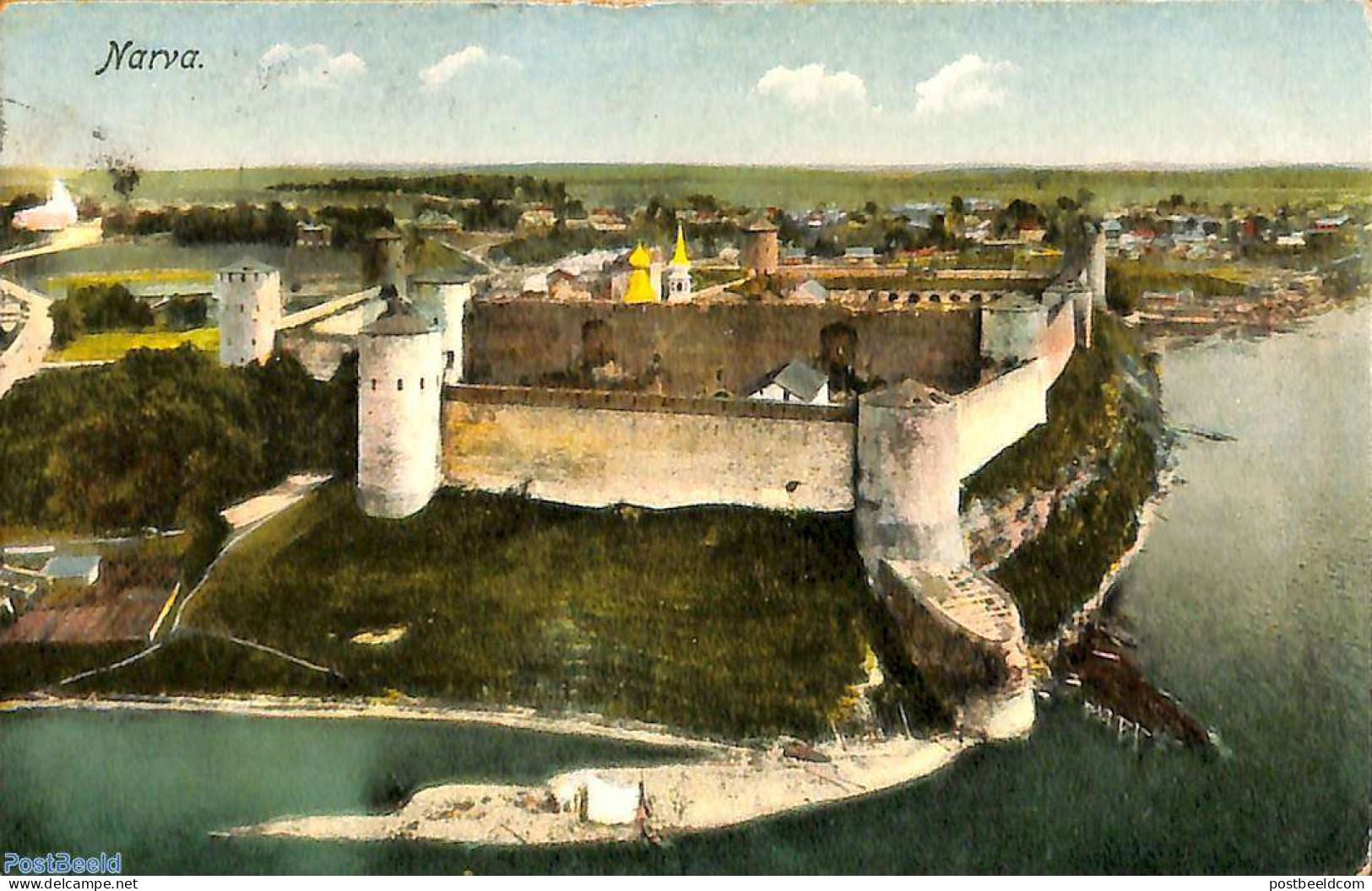 Estonia 1926 Postcard From Narva, NARVA-TALLINN POSTVAGUR To England, Postal History - Estonia