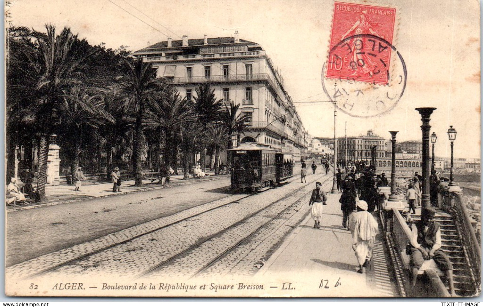 ALGERIE - ALGER - Bld De La Republique Et Square Bresson. - Algiers