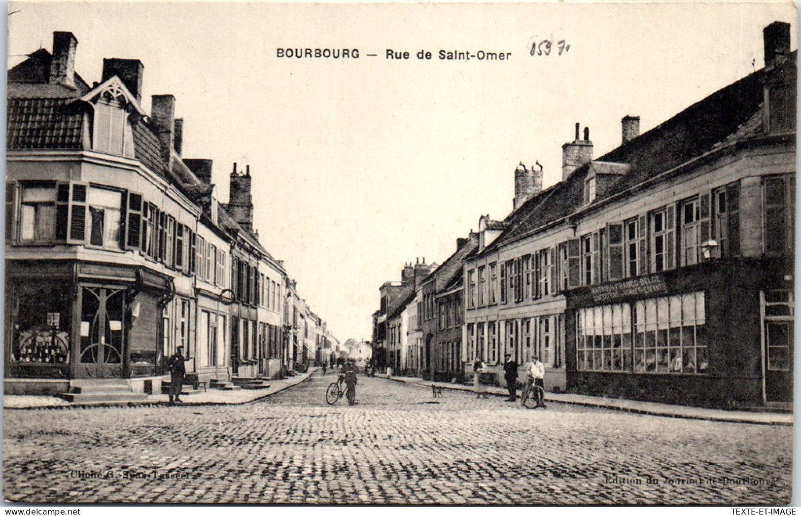59 BOURBOURG - La Rue De Saint Omer  - Autres & Non Classés