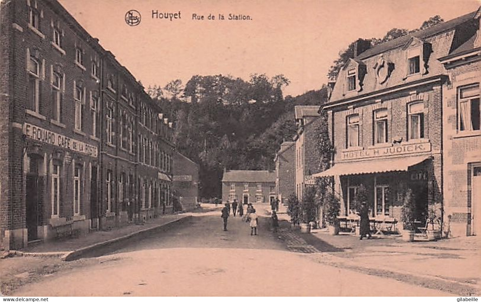 Namur - HOUYET -   Rue De La Station - Café De La Poste - Hotel H.Jidick - Houyet