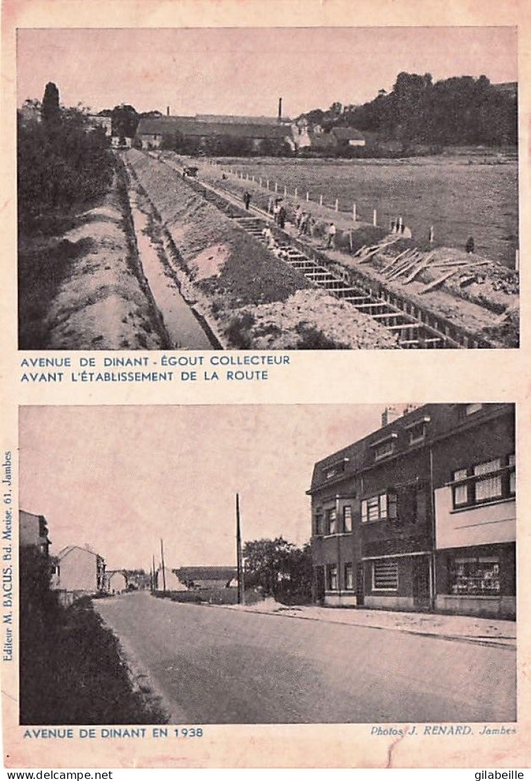 Photo - Namur -JAMBES -avenue De Dinant Avant Etablissement De La Route - Anue De Dinant En 1938  - Publicité Politique  - Non Classés