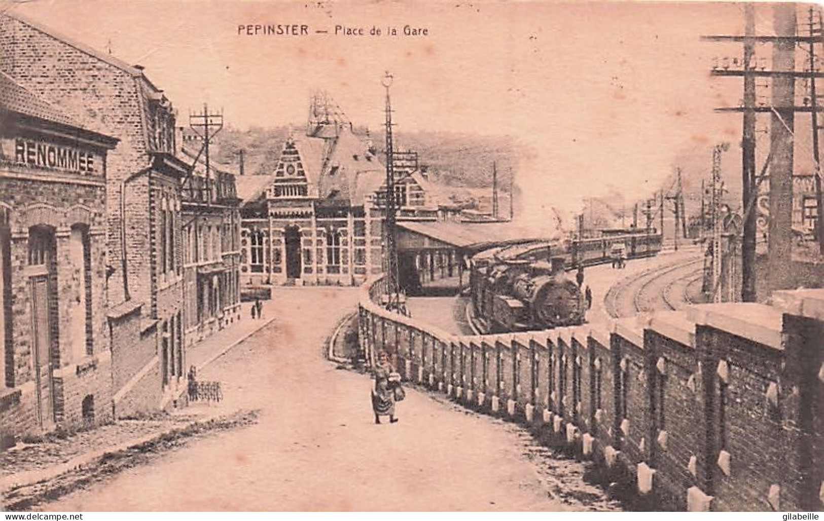 PEPINSTER - Place De La Gare - La Gare Sous La Neige - Pepinster