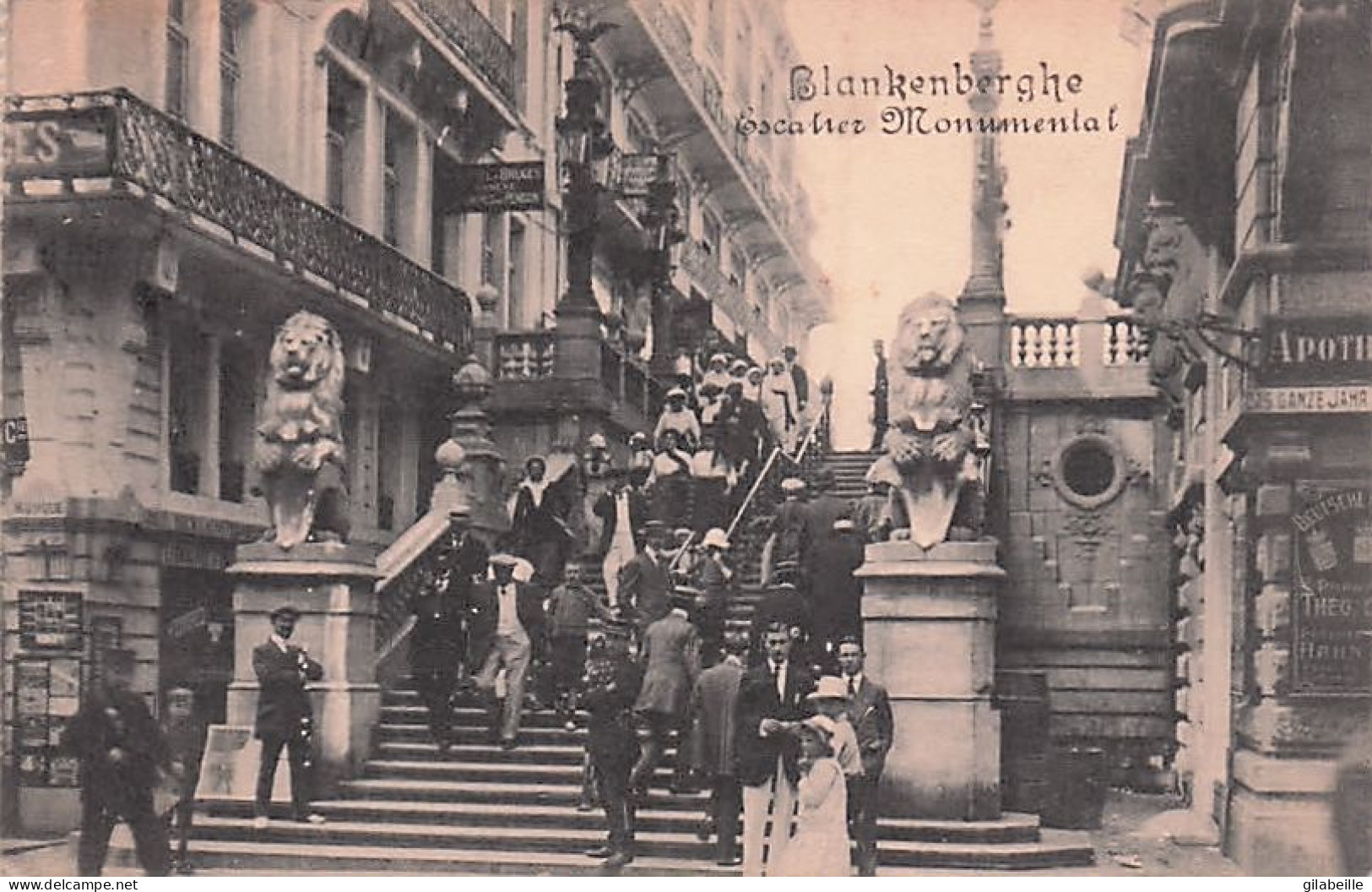 Blankenberge - Blankenberghe - Escalier Monumental - 1914 - Blankenberge