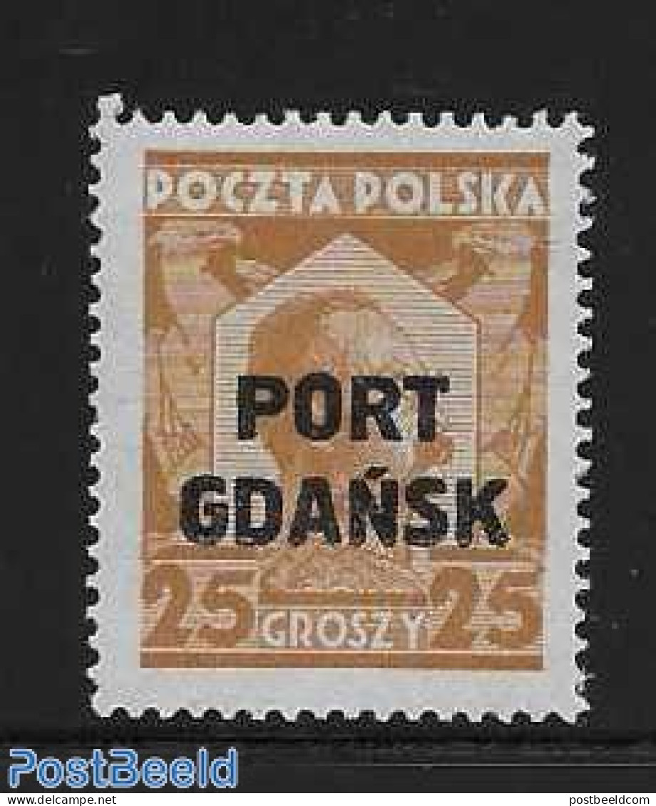 Poland 1928 Port Gdansk 1v, Unused (hinged) - Ongebruikt