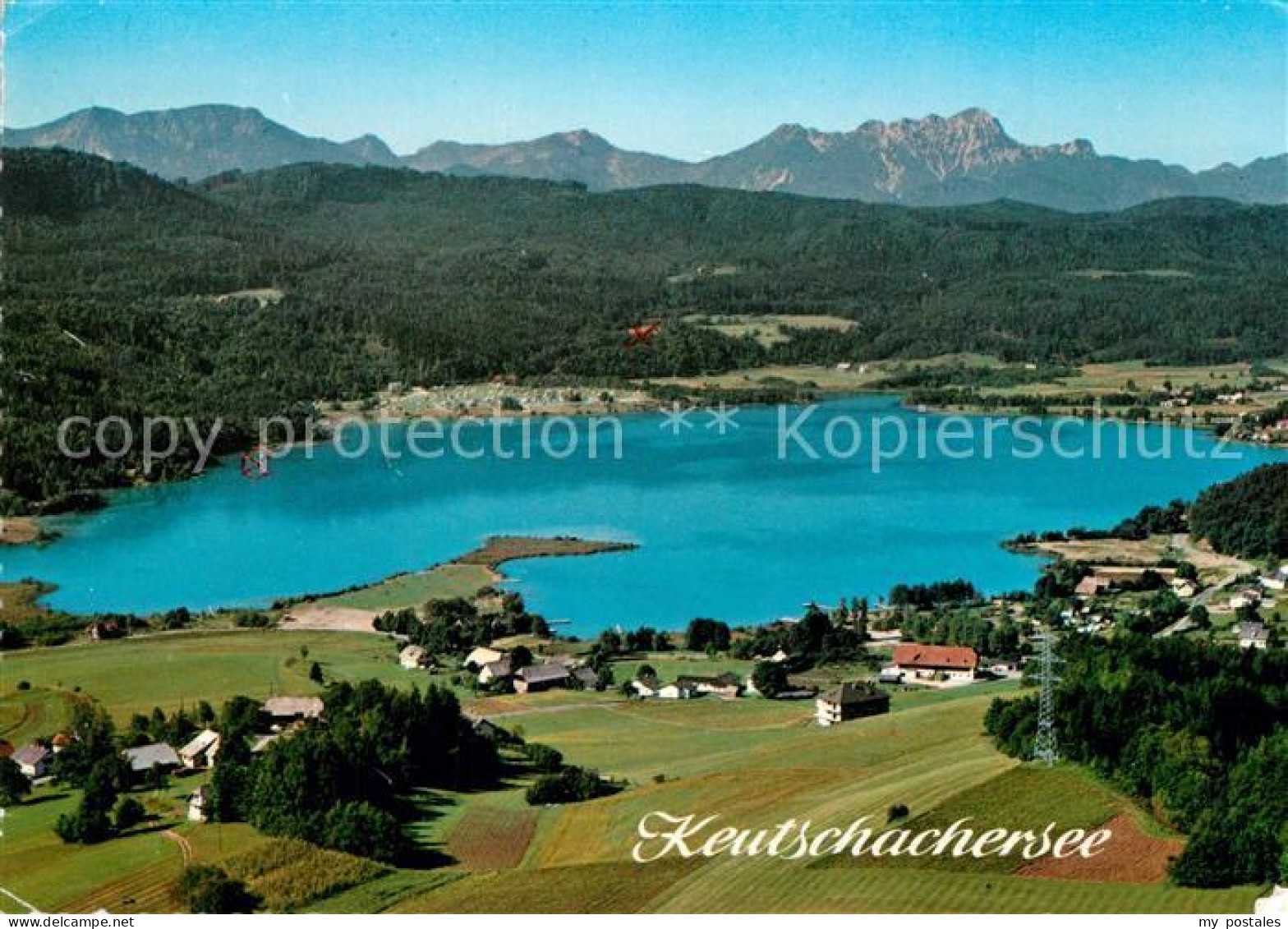 73243132 Keutschach See Keutschachersee Mit Karawanken Fliegeraufnahme Keutschac - Altri & Non Classificati