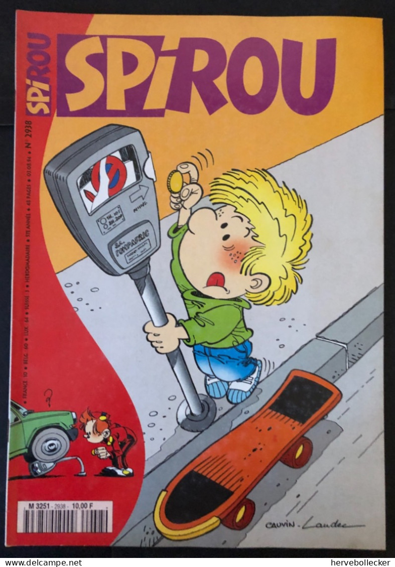 Spirou Hebdomadaire N° 2938 -1994 - Spirou Magazine