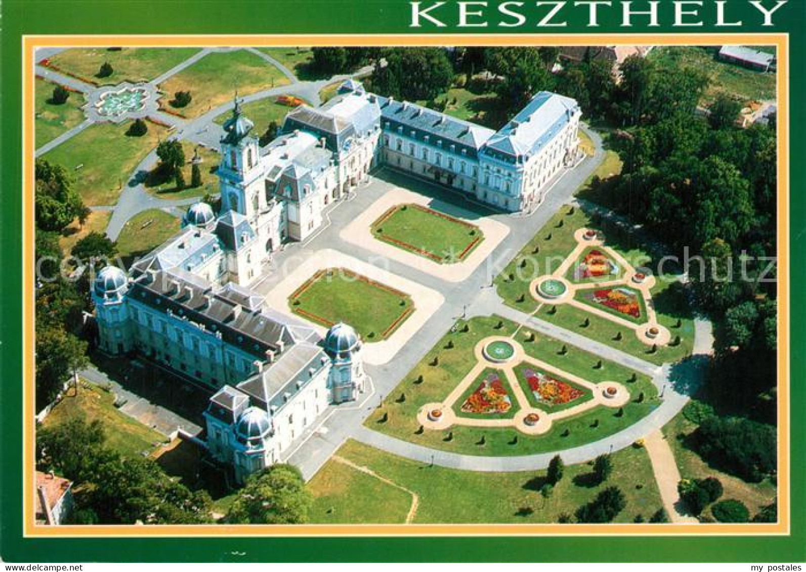 73243129 Keszthely Schloss Fliegeraufnahme Keszthely - Hungary