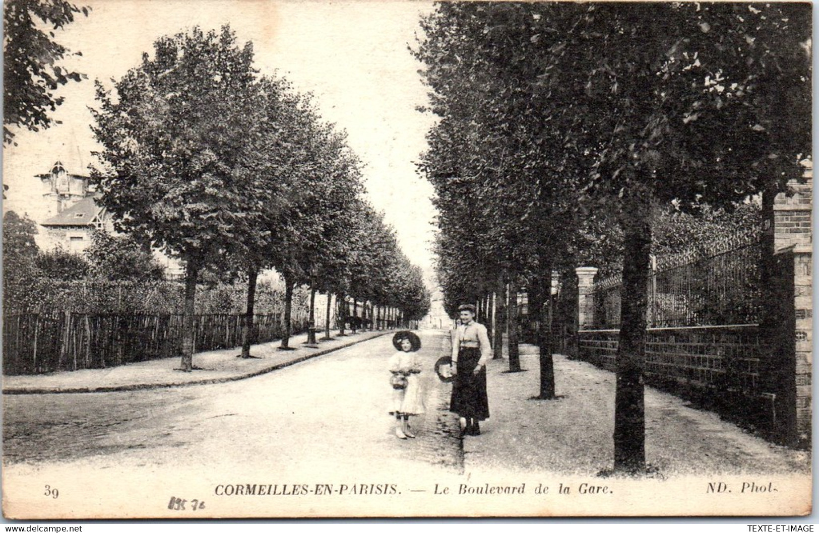 95 CORMEILLLES EN PARISIS - Le Boulevard De La Gare. - Other & Unclassified