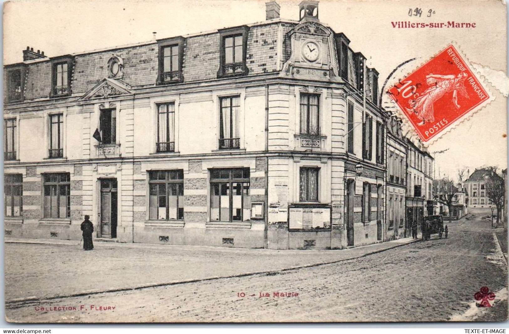 94 VILLIERS SUR MARNE - Vue De La Mairie.  - Villiers Sur Marne