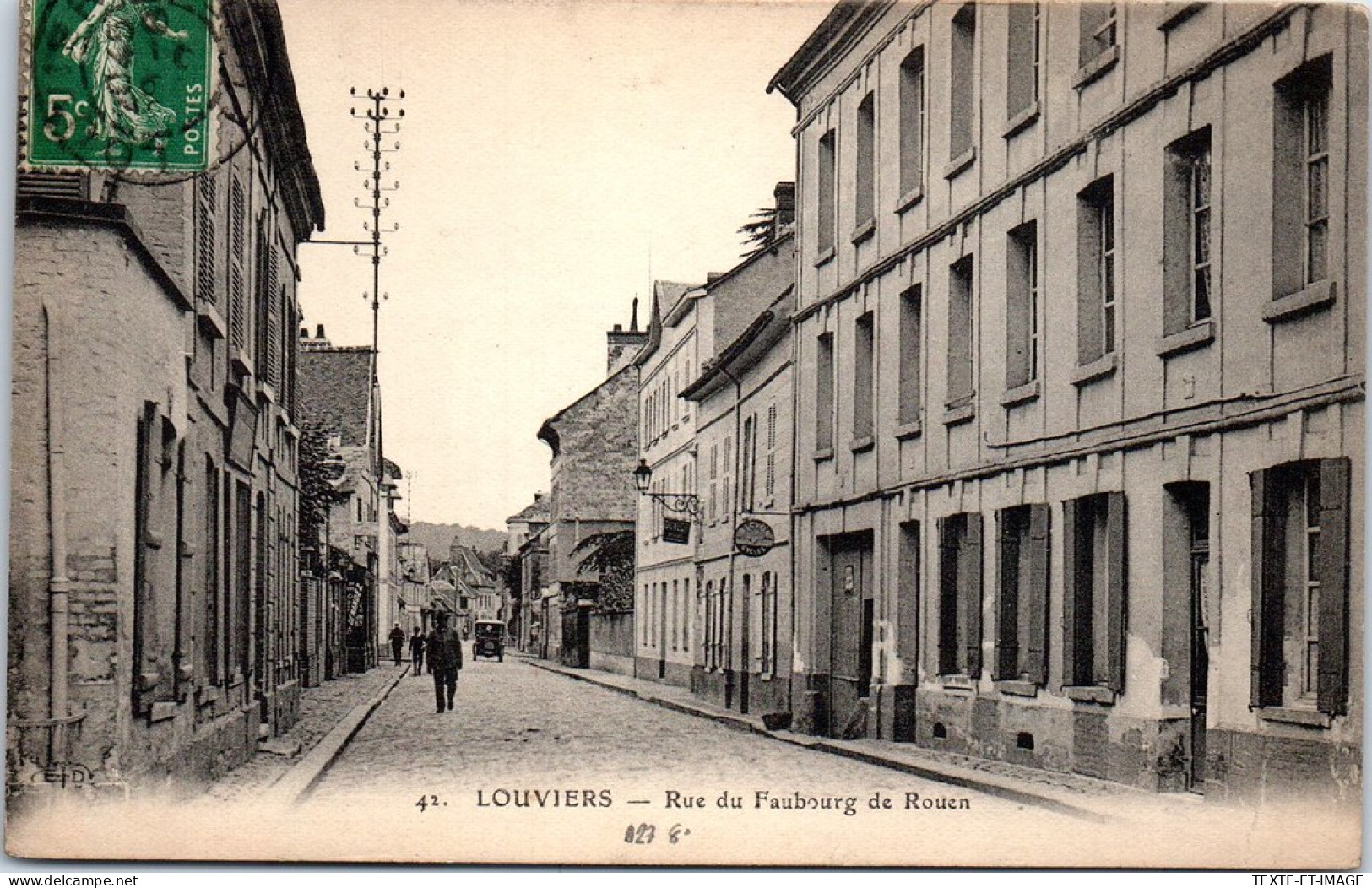 27 LOUVIERS - La Rue Du Faubourg De Rouen  - Louviers