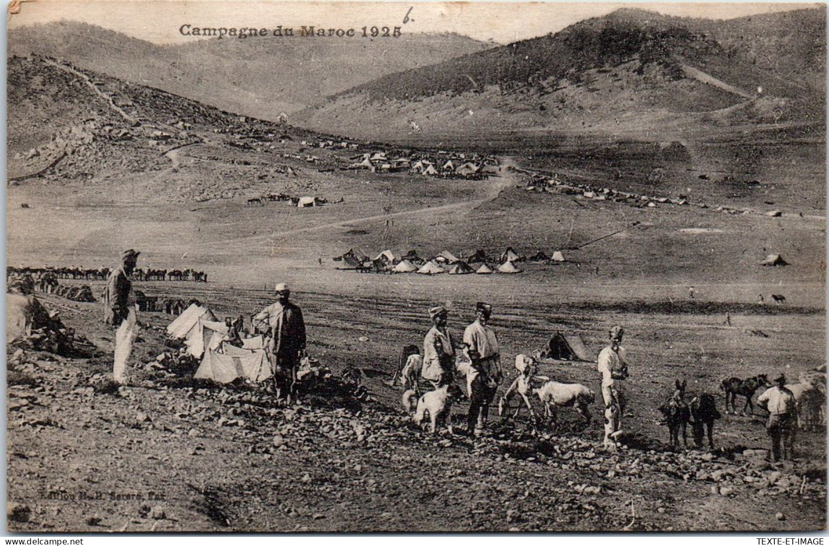 MAROC - La Campagne Du Maroc 1928, Groupe De Soldats  - Otros & Sin Clasificación